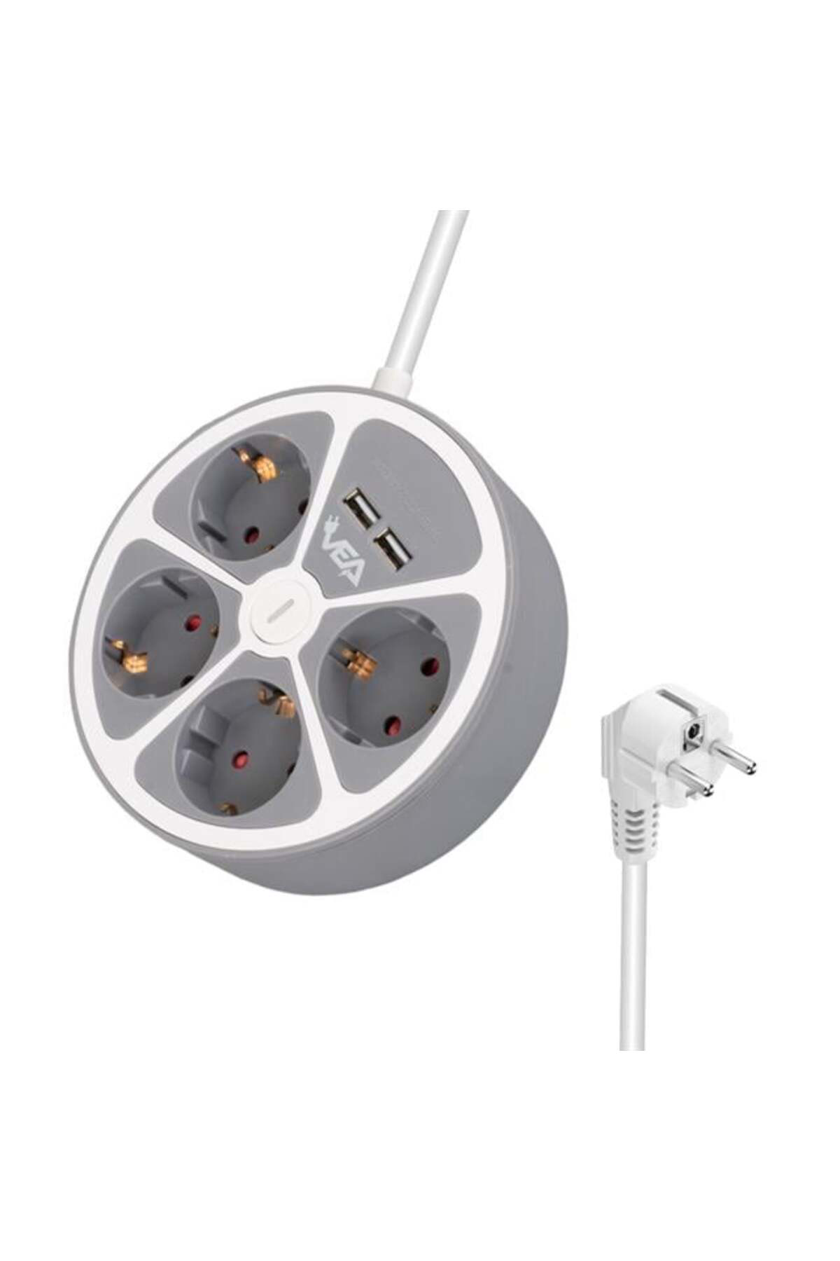 Vea Ve-G604Yu 4'Lü 2 Usb’Li Anahtarlı 1.5 Metre Grup Priz