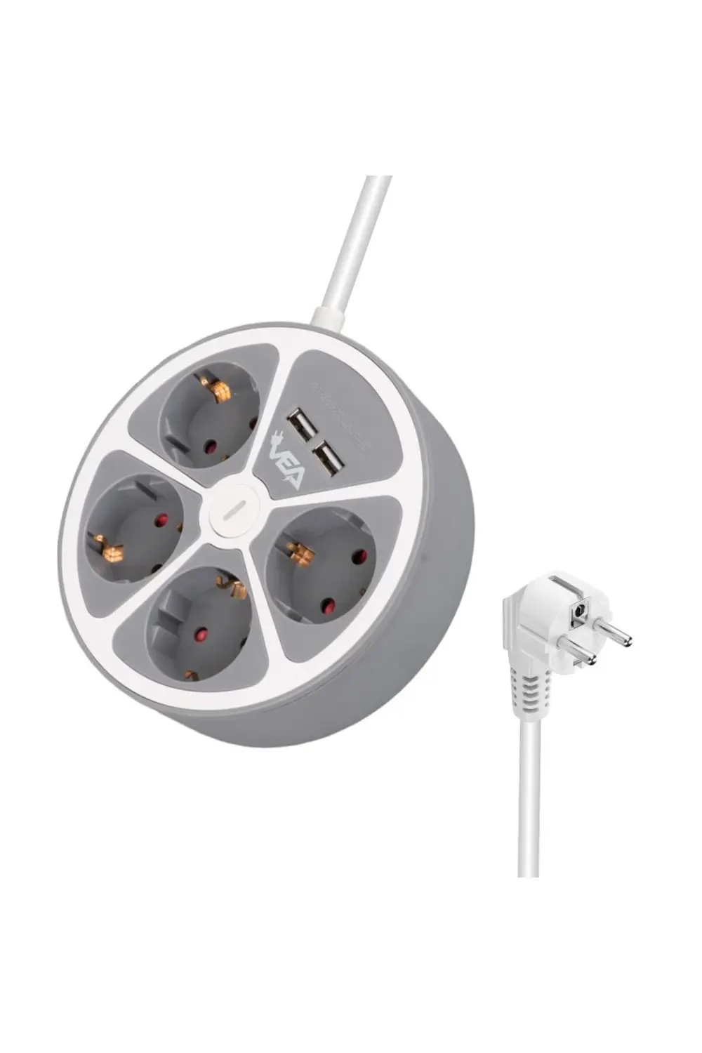 Vea Ve-g604yu 4lü 2 Usbli Anahtarlı 1.5 Metre Grup Priz ( )