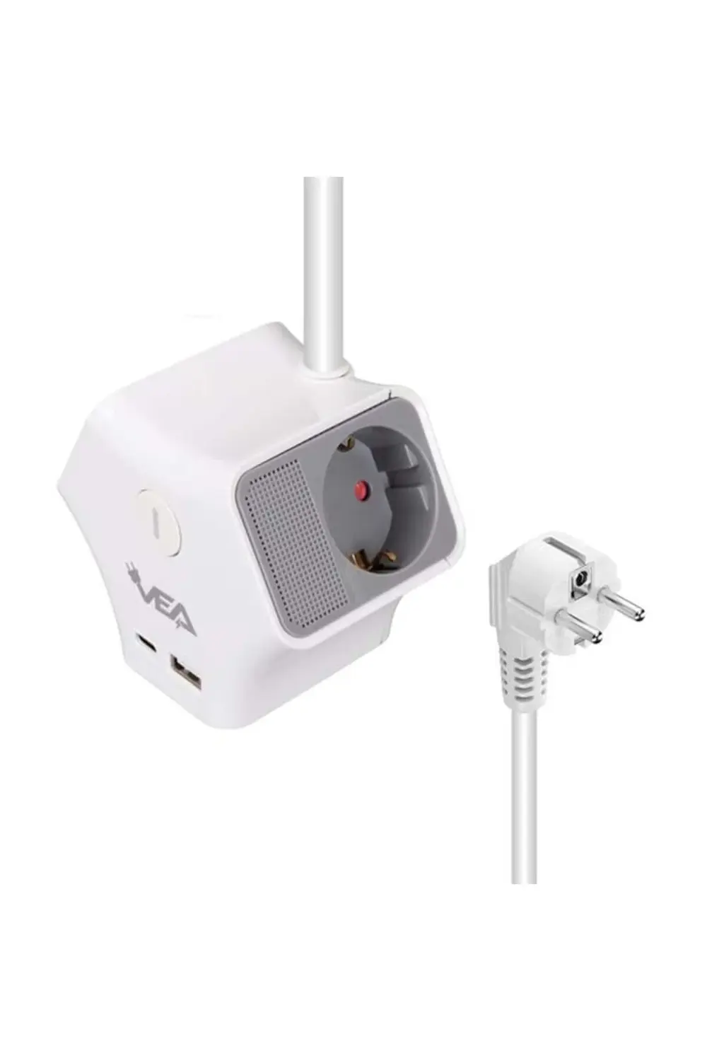 Vea Ve-G903Yc 3'Lü Usb+ Type-C Girişli Anahtarlı 1.5 Metre Grup P