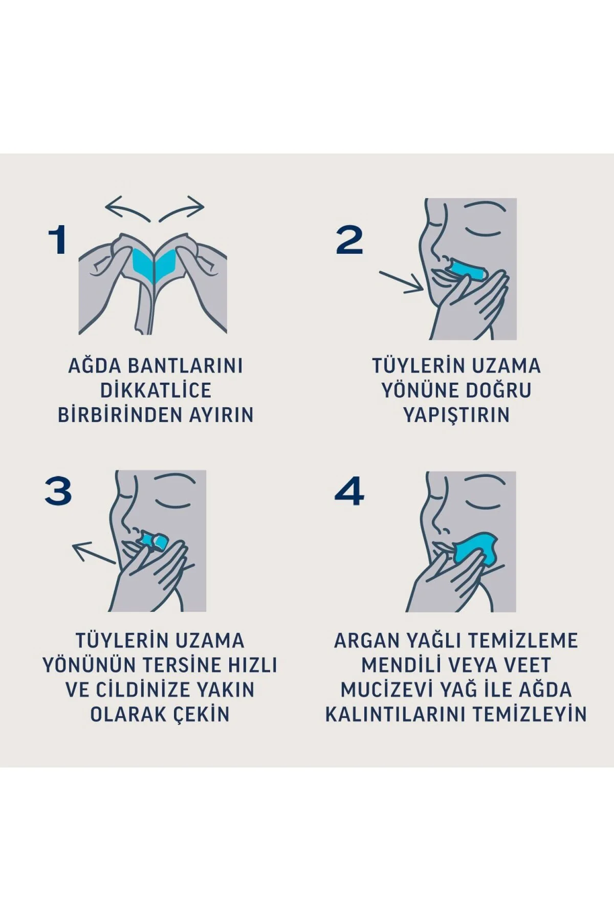 Veet Professional Yüz Ağda Bandı 20'li Hassas Ciltler