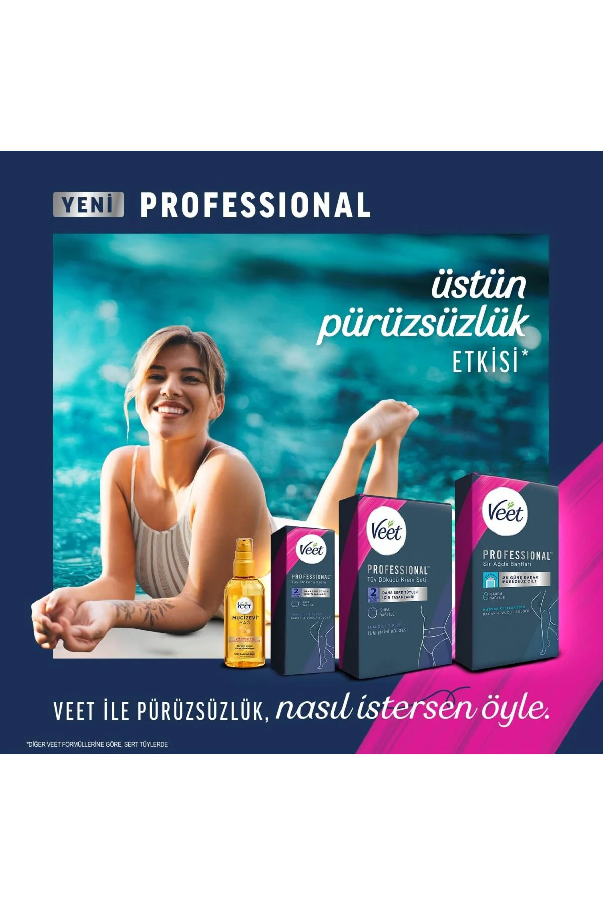 Veet Professional Yüz Ağda Bandı 20'li Hassas Ciltler