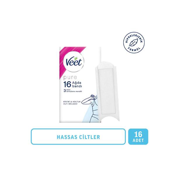 Veet Men Veet Pure Sir Ağda Bantları Bikini Ve Koltuk Altı Bölgesi 16 Lı Veet Men Veet Pure Sir Ağda Bantları Bikini Ve Koltuk Altı Bölgesi 16 Lı