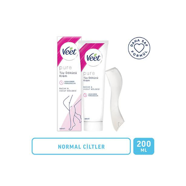 Veet Men Veet Pure Tüy Dökücü Krem Bacak Ve Vücut Bölgesi Normal Ciltler 2