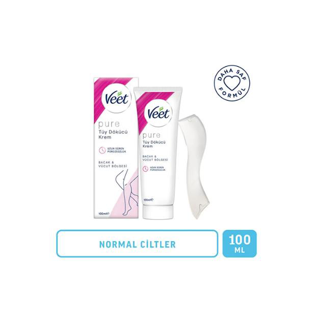 Veet Men Veet Pure Tüy Dökücü Krem Bacak Ve Vücut Bölgesi Normal Ciltler 1