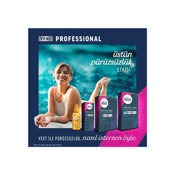 Veet Men Veet Sir Ağda Bantlari Professional Hasas Ciltler İçin Bacak Ve V