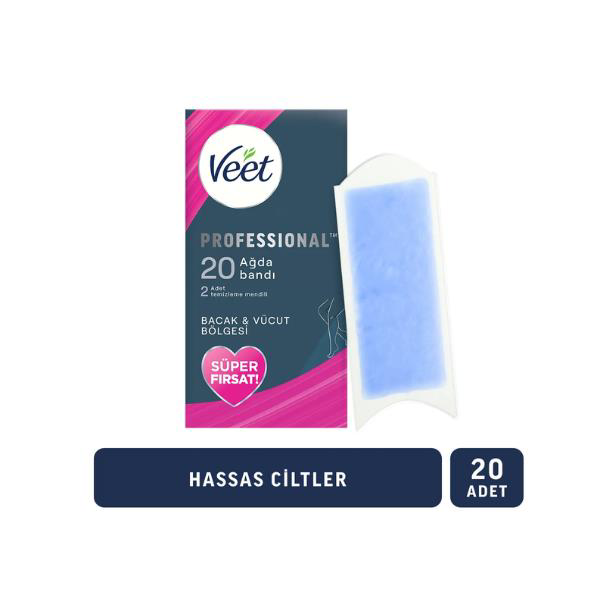 Veet Men Veet Sir Ağda Bantlari Professional Normal Ciltler İçin Bacak Ve 