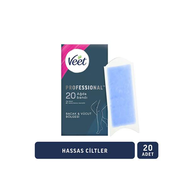 Veet Men Veet Sir Ağda Bantlari Professional Hasas Ciltler İçin Bacak Ve V