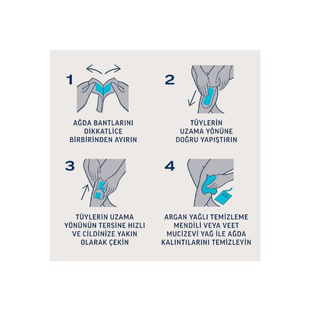 Veet Men Veet Sir Ağda Bantlari Professional Normal Ciltler İçin Bacak Ve 