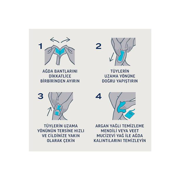 Veet Men Veet Sir Ağda Bantlari Professional Hasas Ciltler İçin Bacak Ve V