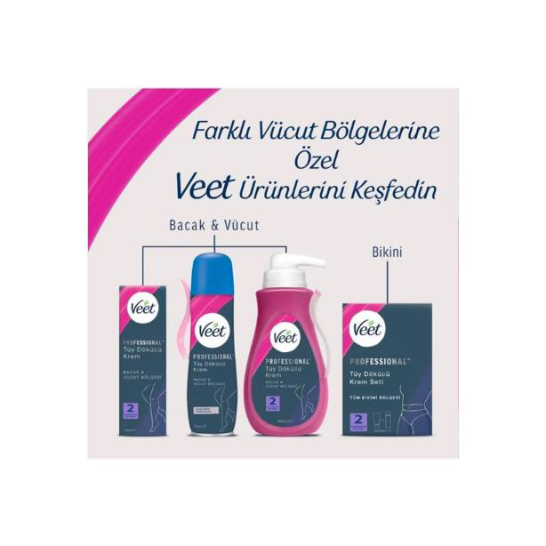 Veet Men Veet Tüy Dökücü Krem Bacak Ve Vucüt Bölgesi Professional Tüm Cilt