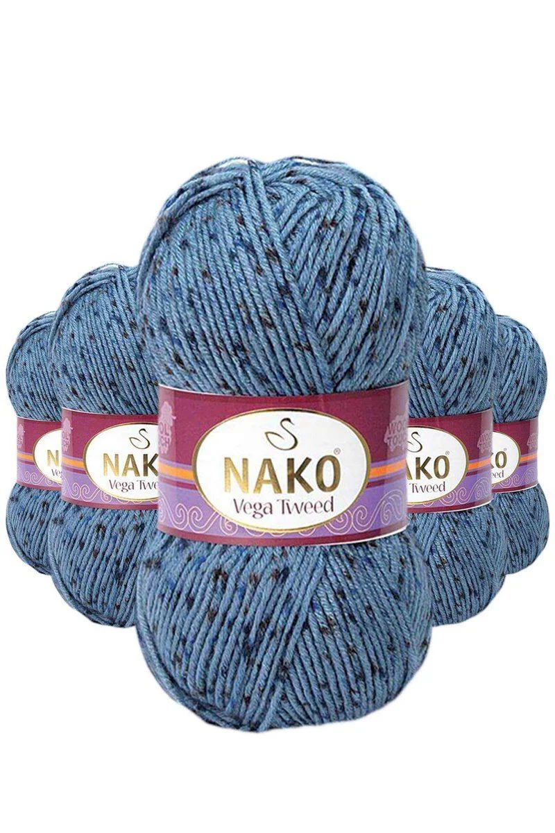 Vega Tweed Premium Akrilik El Örgü İpi - 5'li Set No: 31764 Fiyatı, Yorumları ve Özellikleri