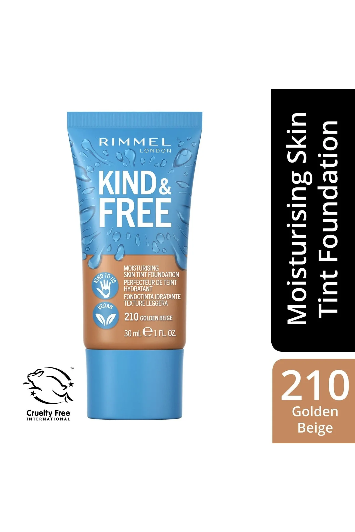 Vegan London Fondöten Kind Free Dous Foundation Golden Beige No:2