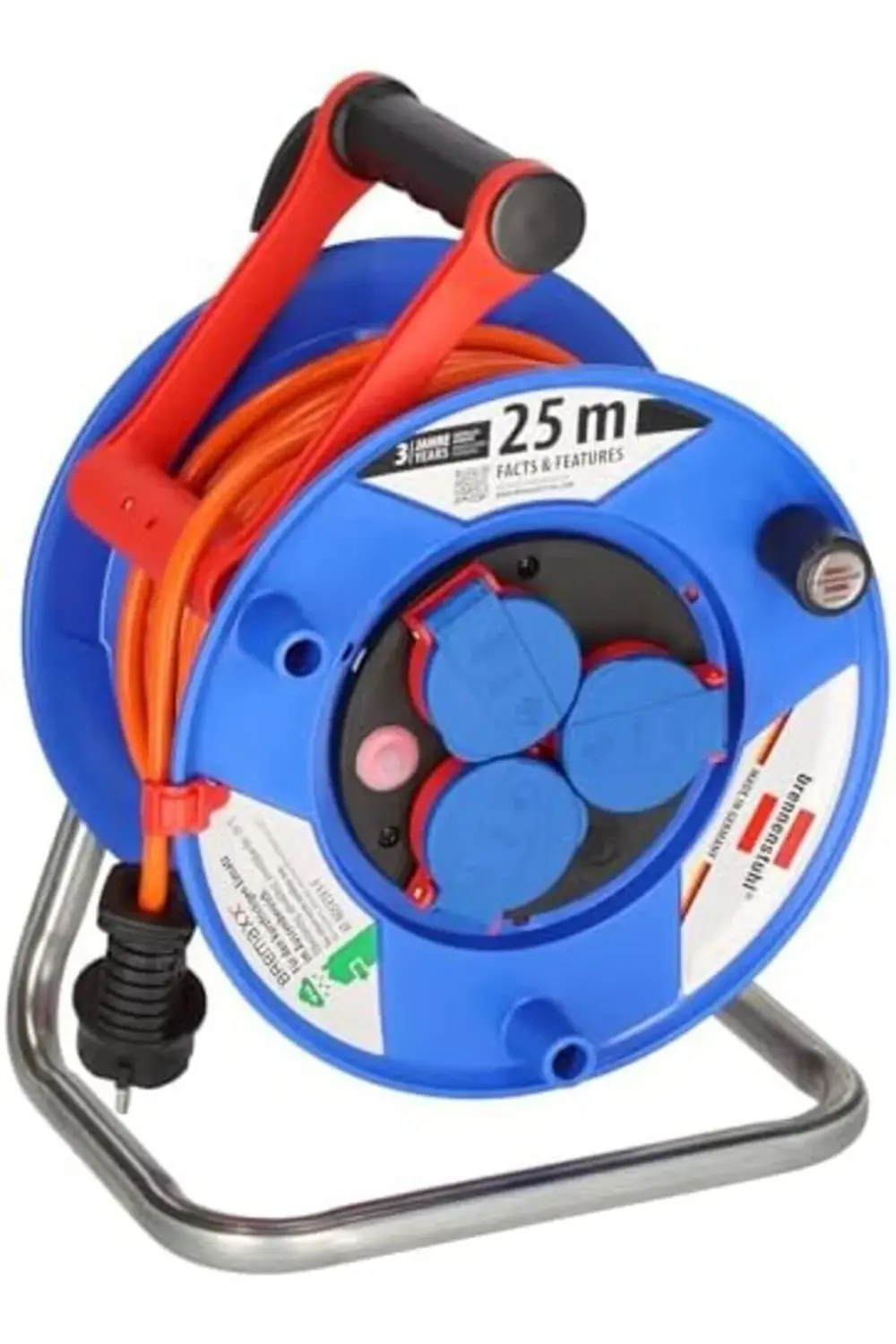 VegaShop Garant Serisis IP44 Lisanslı 25 Metre Makaralı Uzatma Ka