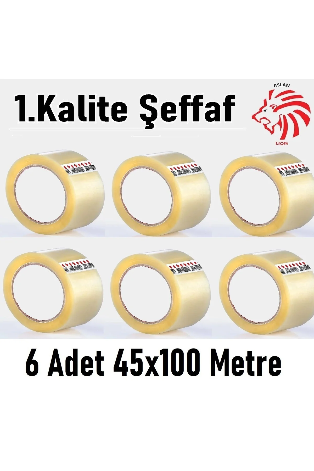 Vege Koli Bant 45x100 Metre Ambalaj Bantı Şeffaf Güçlü Yapıştırıc