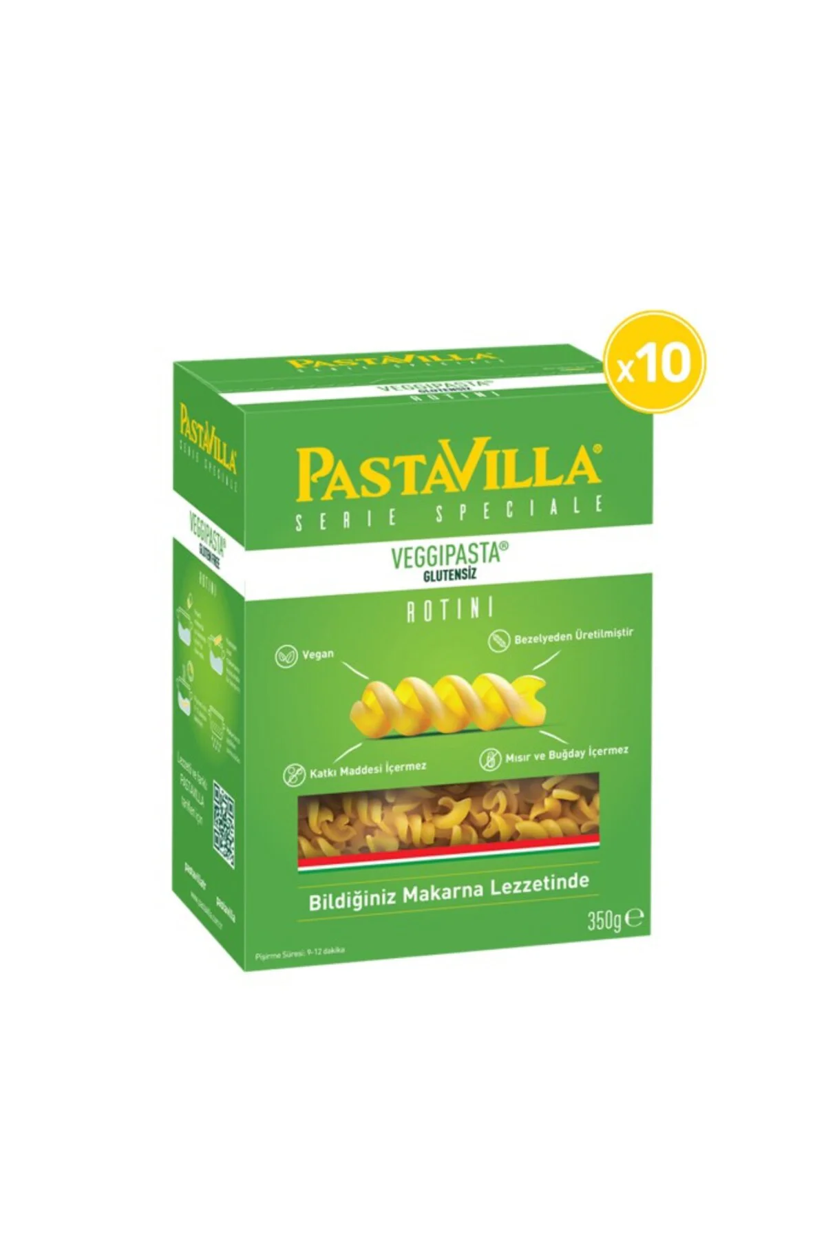 Veggi Glutensiz Makarna 350 Gr 10 Paket Fiyatı, Yorumları ve Özellikleri