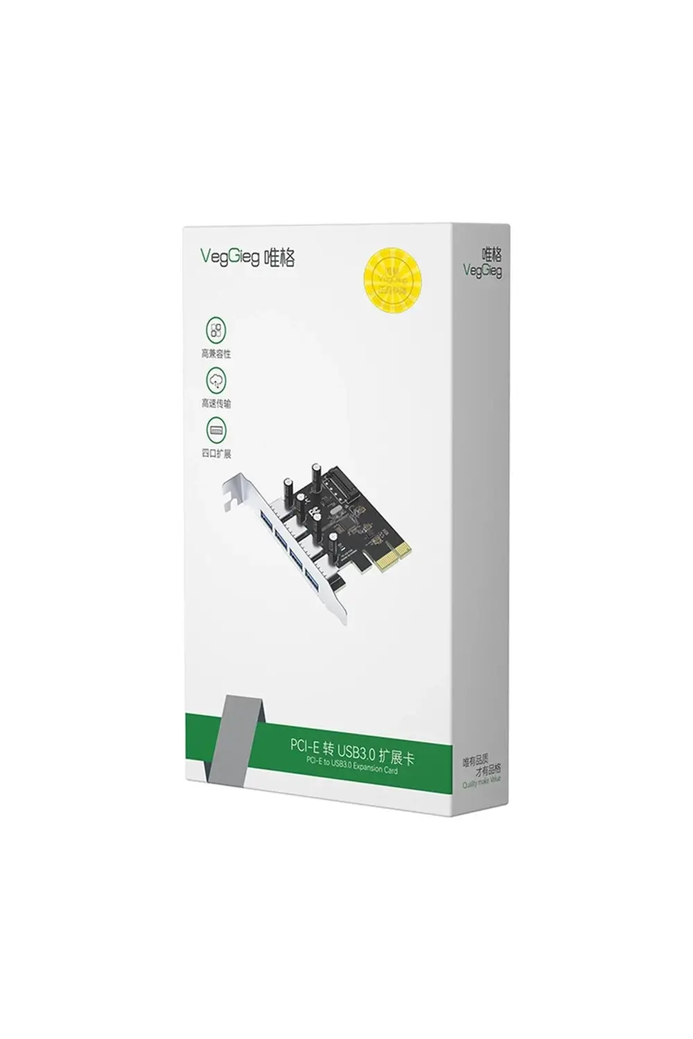 Veggieg Pcı-e Express 4 Portlu Usb 3.0 Hub Çoklayıcı Kart