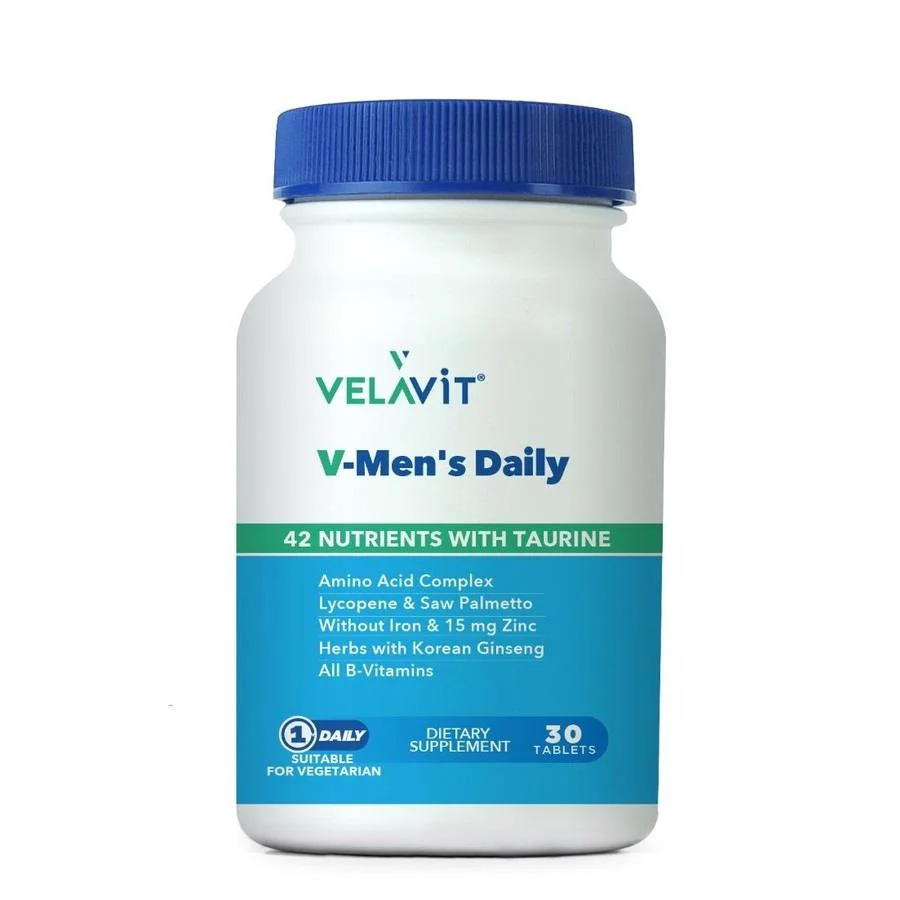 Velavit V-Men's Daily 42 Nutrients With Taurine 30 Tablet Velavit V-Men's Daily 42 Nutrients With Taurine 30 Tablet