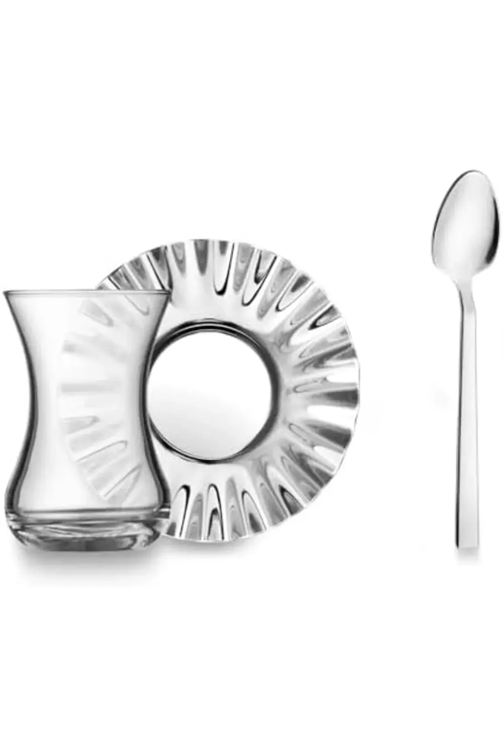 Velena 18 Parça 6 Kişilik Çelik Çay Seti 1185222