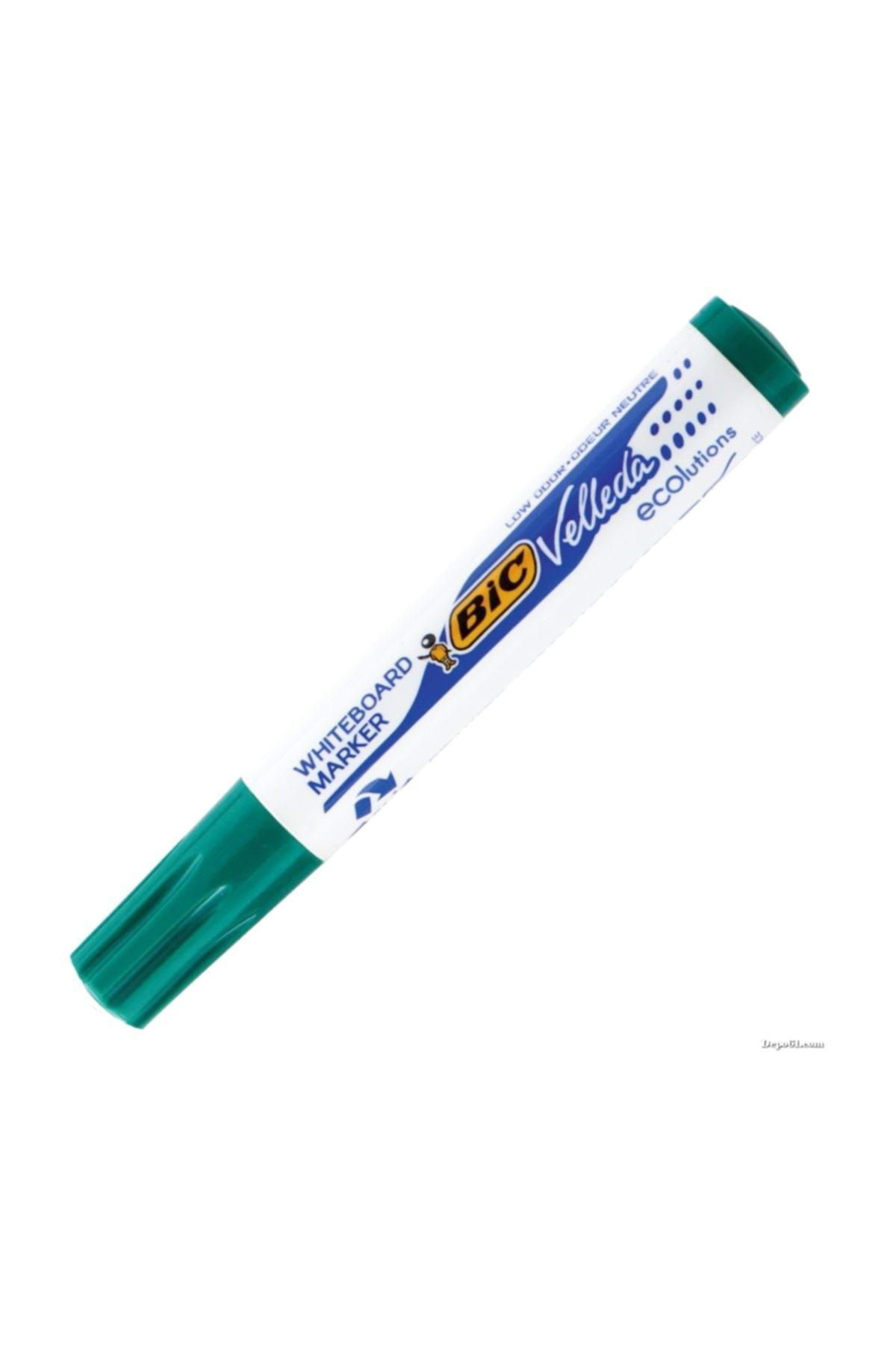 Bic Velleda 1701 Beyaz Tahta Kalemi Yeşil 12`Li Kutu