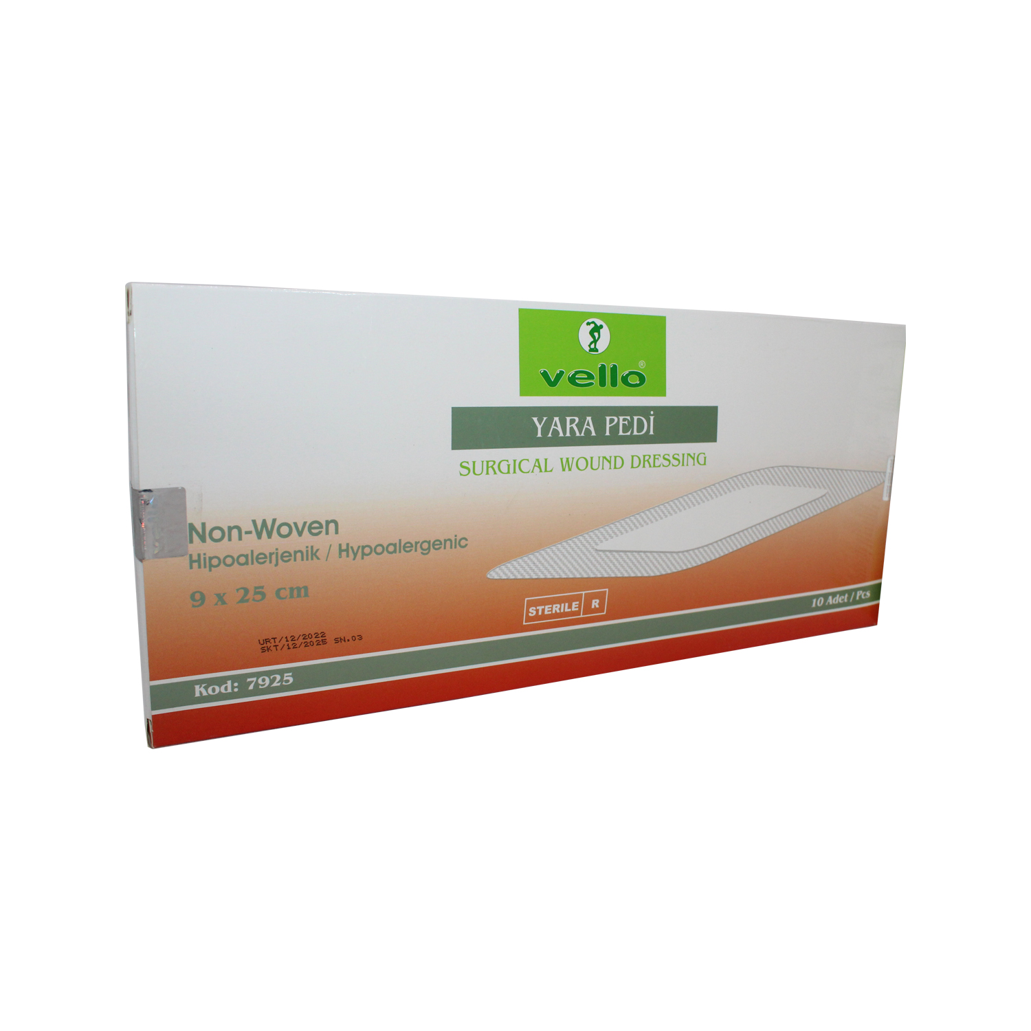 Vello Non Wowen Yara Pedi 10 ' Lu 9 Cm X 25 Cm