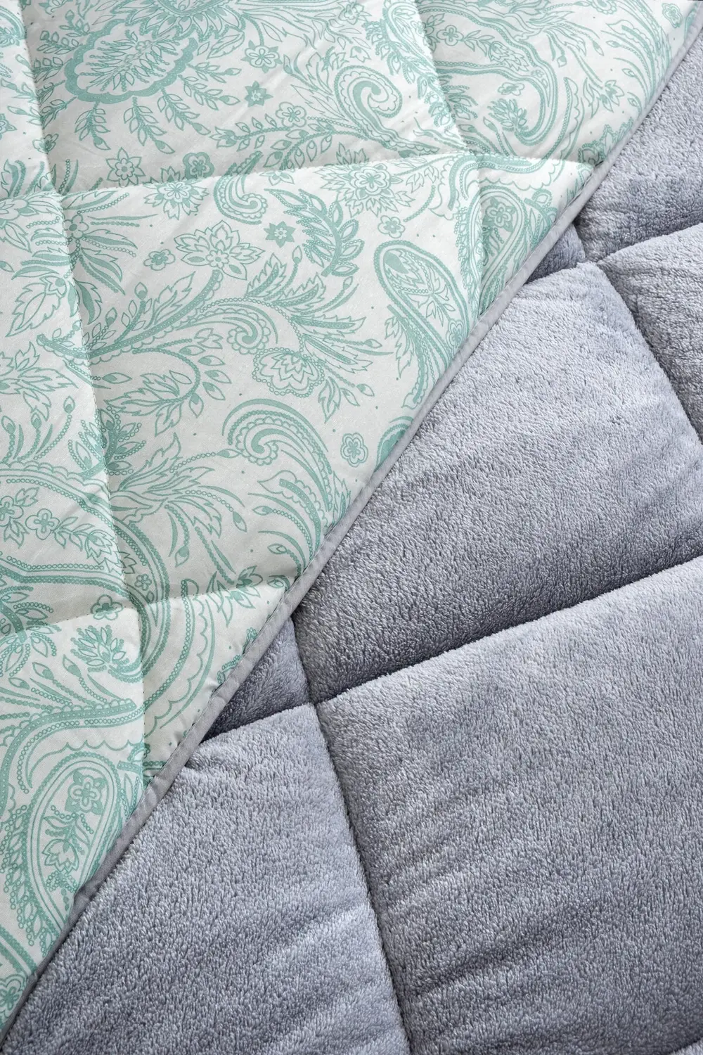 Veluna Çift Kişilik Wellsoft Yorgan Uyku Seti Lastikli Çarşaf+Yas