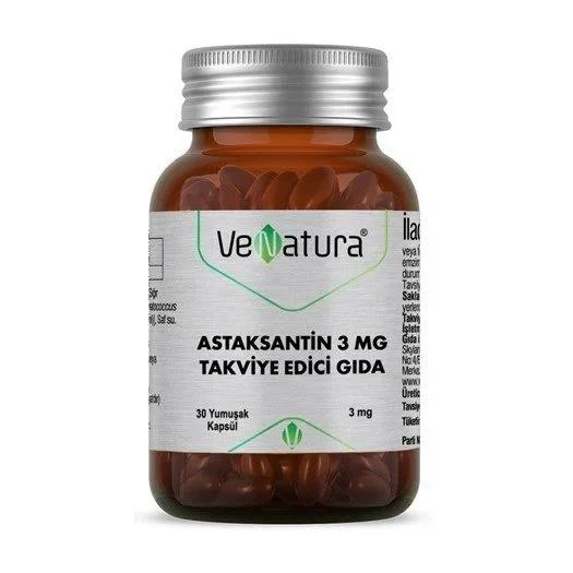Venatura Astaksantin 3mg 30 Kapsül Venatura Astaksantin 3mg 30 Kapsül