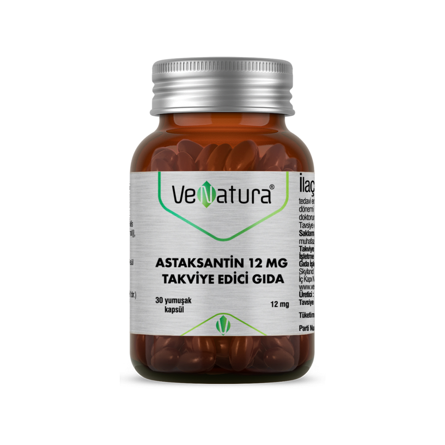 Venatura Astaksantin 12 Mg 30 Kapsül