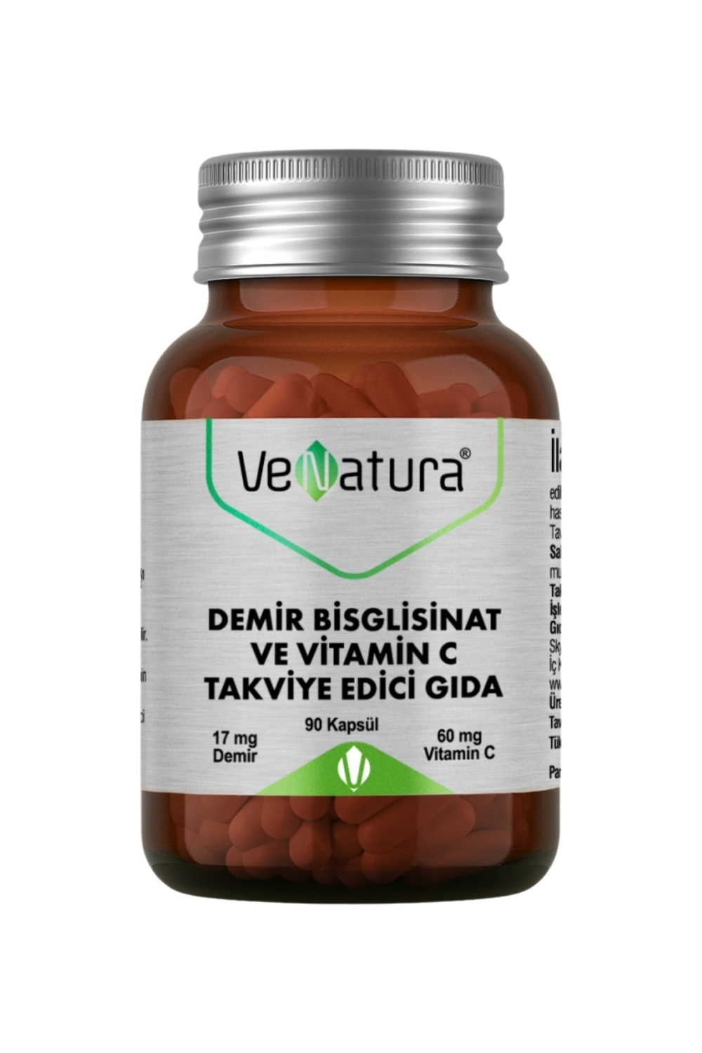 Venatura Demir Bisgilisinat Vitamin C 90 Kapsül
