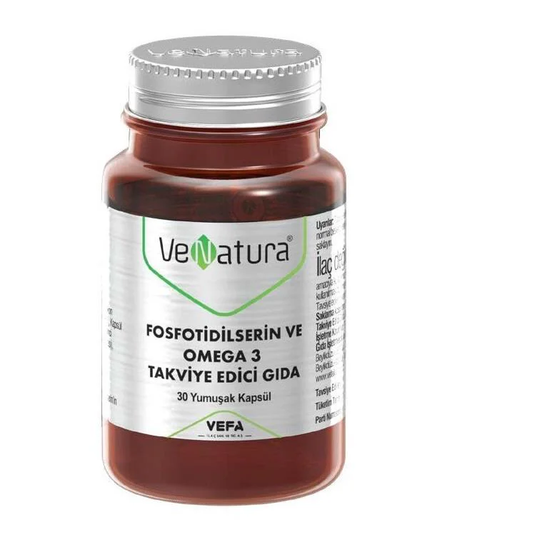 Venatura Fosfotidilserin ve Omega 3 İçeren Takviye Edici Gıda 30 Kapsül Venatura Fosfotidilserin ve Omega 3 İçeren Takviye Edici Gıda 30 Kapsül