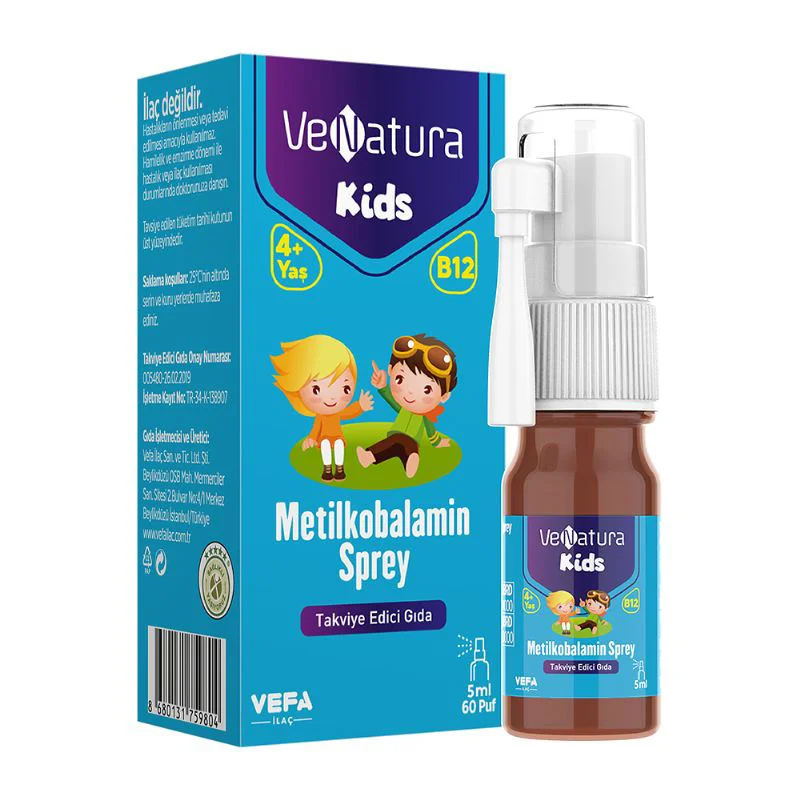 Venatura Kids Metilkobalamin Sprey 300mcg 5ml Venatura Kids Metilkobalamin Sprey 300mcg 5ml