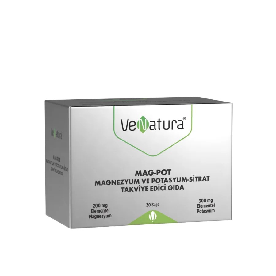 Venatura MAG-POT Magnezyum ve Potasyum Sitrat 30 Saşe