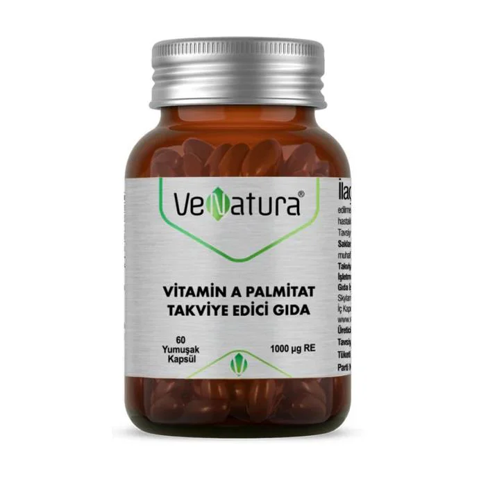 Venatura Vitamin A Palmitat 1000mcg 60 Kapsül Venatura Vitamin A Palmitat 1000mcg 60 Kapsül