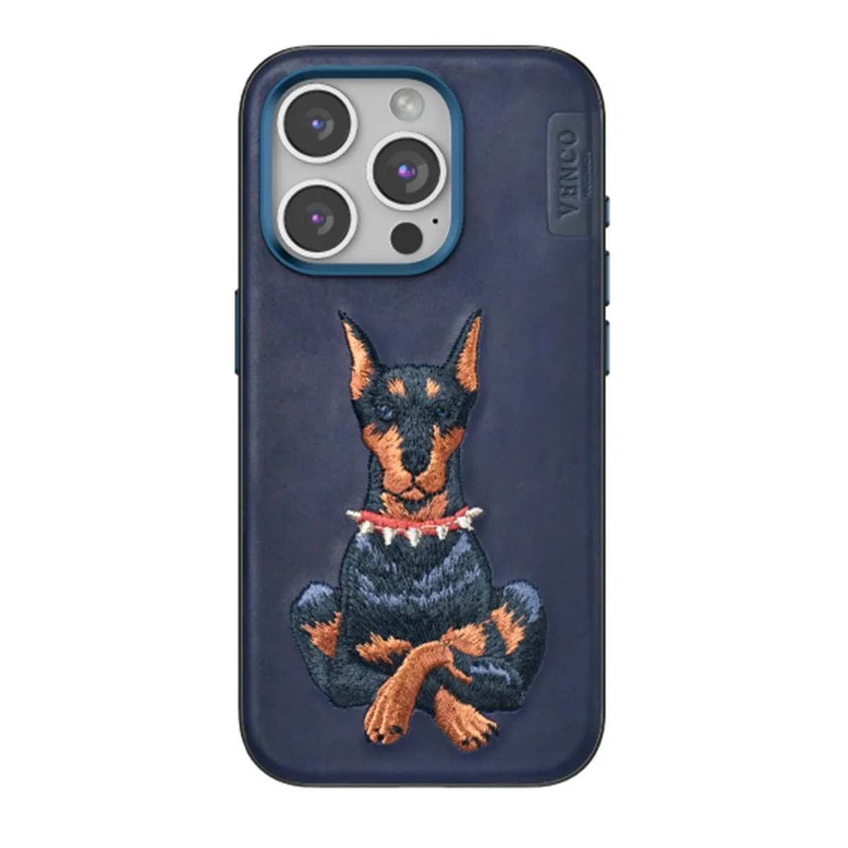 Venco Apple İphone 15 Pro Max Perma Desenli Kapak - Lacivert Venco Apple İphone 15 Pro Max Perma Desenli Kapak - Lacivert