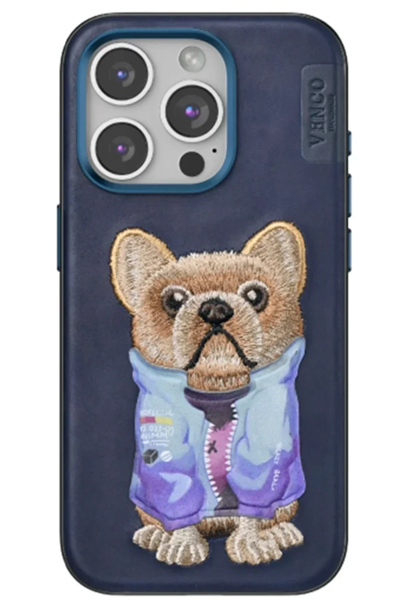 Venco Apple iPhone 15 Pro Max Cute Desenli Kapak - Lacivert