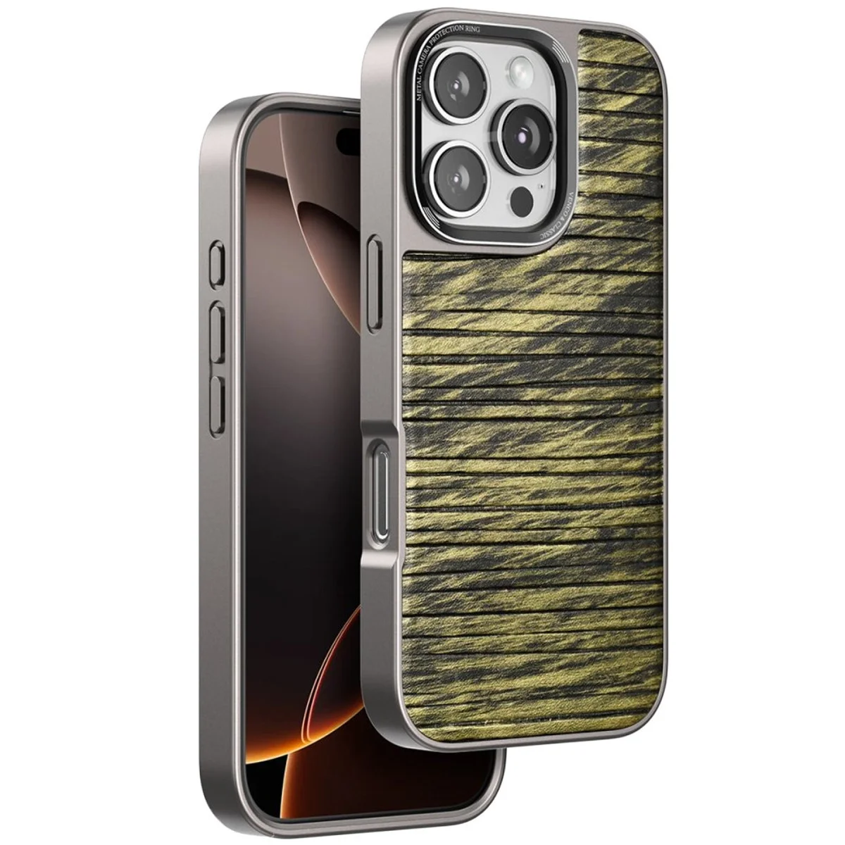 Venco Apple İphone 16 Pro Wave Kapak - Koyu Kahve Venco Apple İphone 16 Pro Wave Kapak - Koyu Kahve