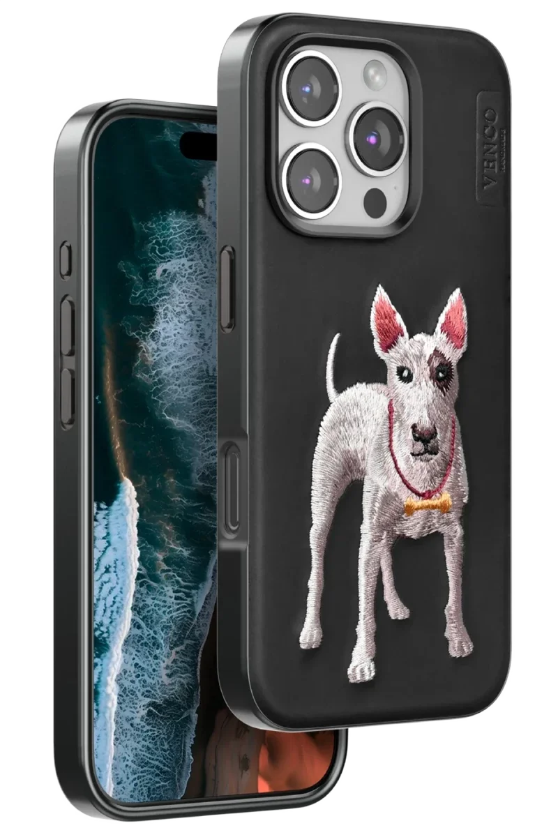 Venco Apple iPhone 16 Pro Perma Desenli Kapak - Siyah Venco Apple iPhone 16 Pro Perma Desenli Kapak - Siyah
