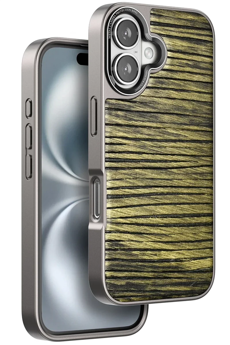 Venco Apple iPhone 16 Wave Kapak - Koyu Kahve Venco Apple iPhone 16 Wave Kapak - Koyu Kahve