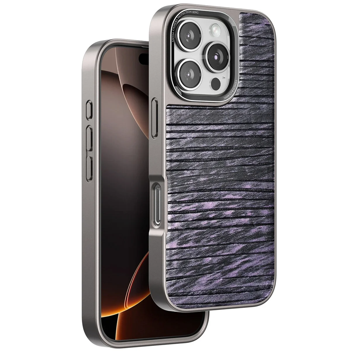 Venco Apple İphone 16 Pro Max Wave Kapak - Derin Mor Venco Apple İphone 16 Pro Max Wave Kapak - Derin Mor