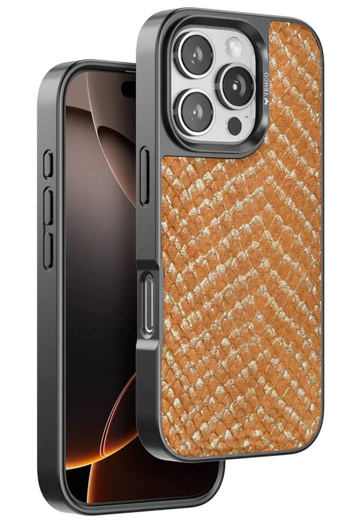 Venco İphone 16 Pro Viper Kapak - Kahverengi