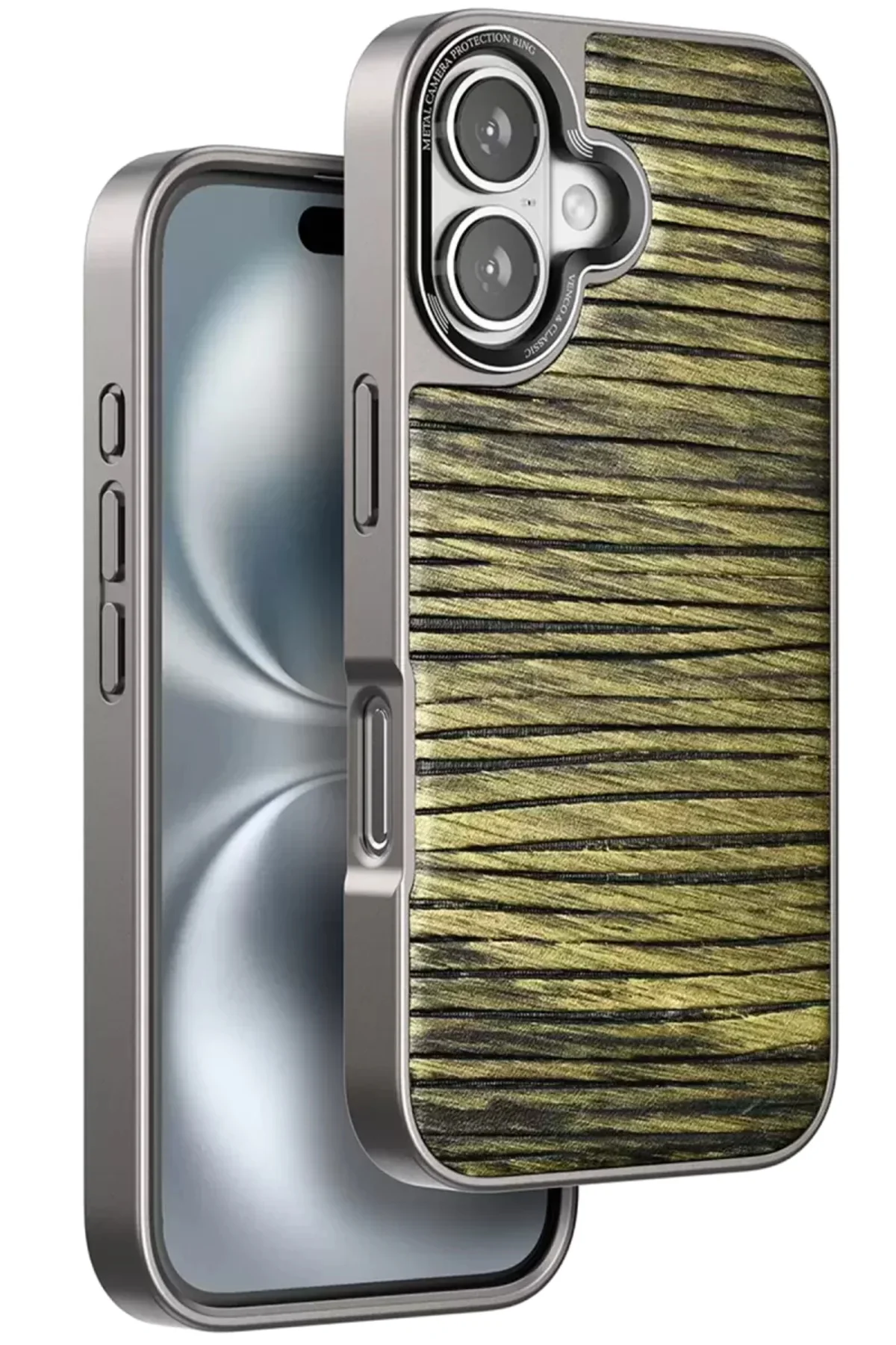 Venco İphone 16 Wave Kapak - Koyu Kahve