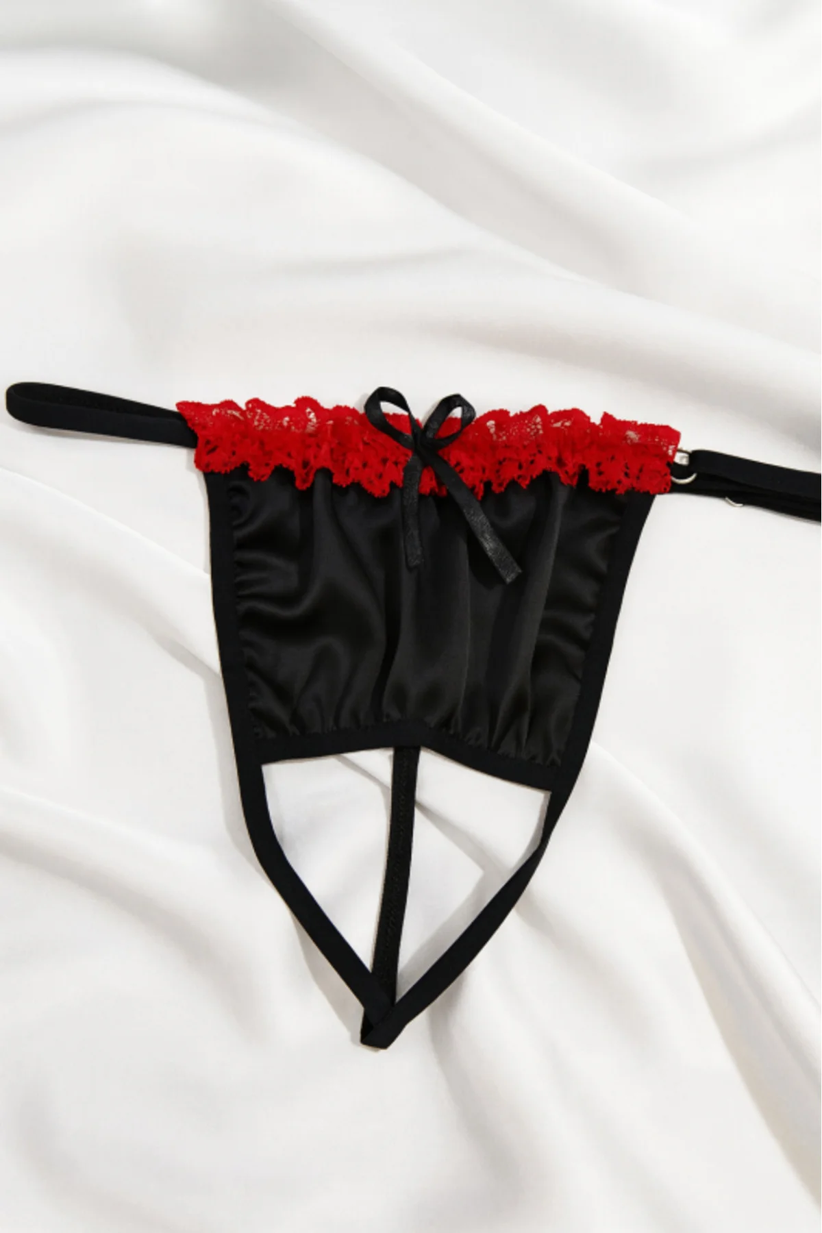 Venlisa Fiyonk Detaylı Saten G-String V6801