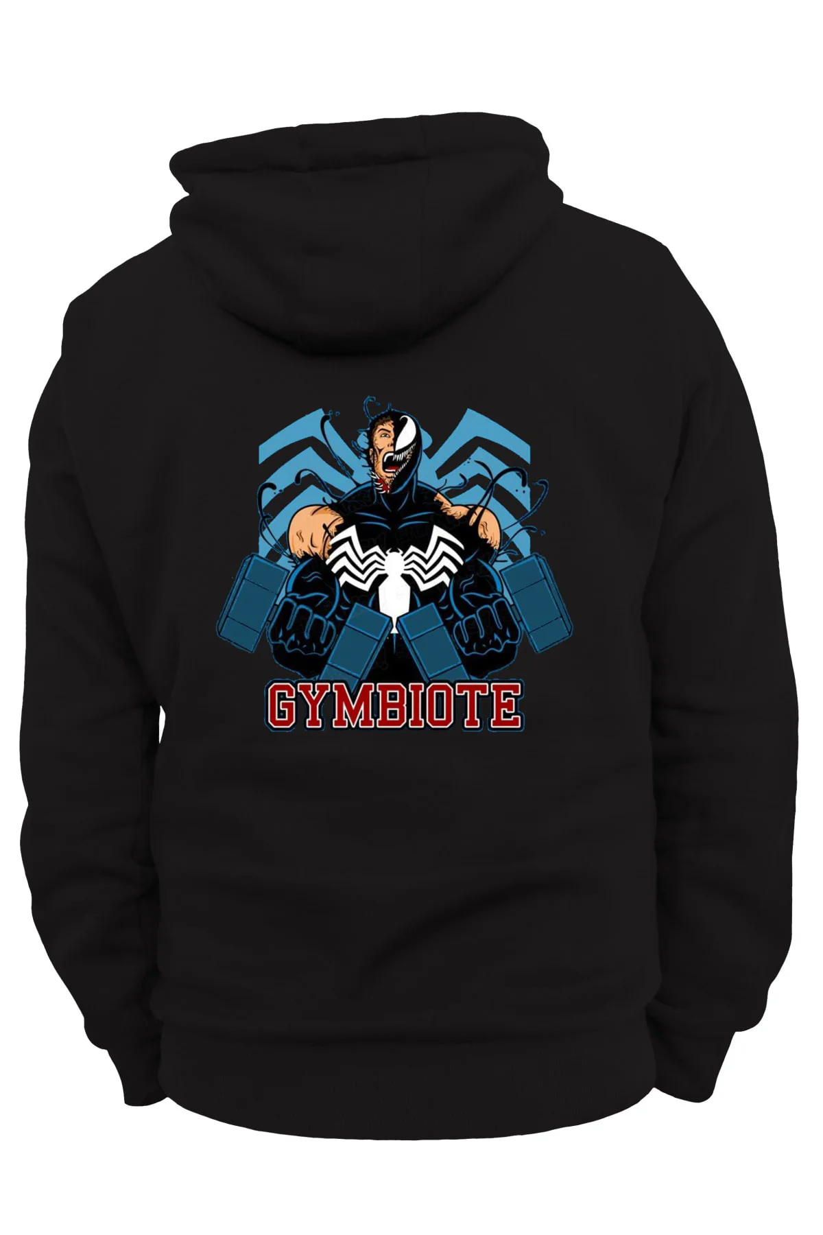Venom Arka Baskılı, %100 Pamuk, 3 Ipl. Şardonlu, Içi Polar, Çok Kalın Hoodie