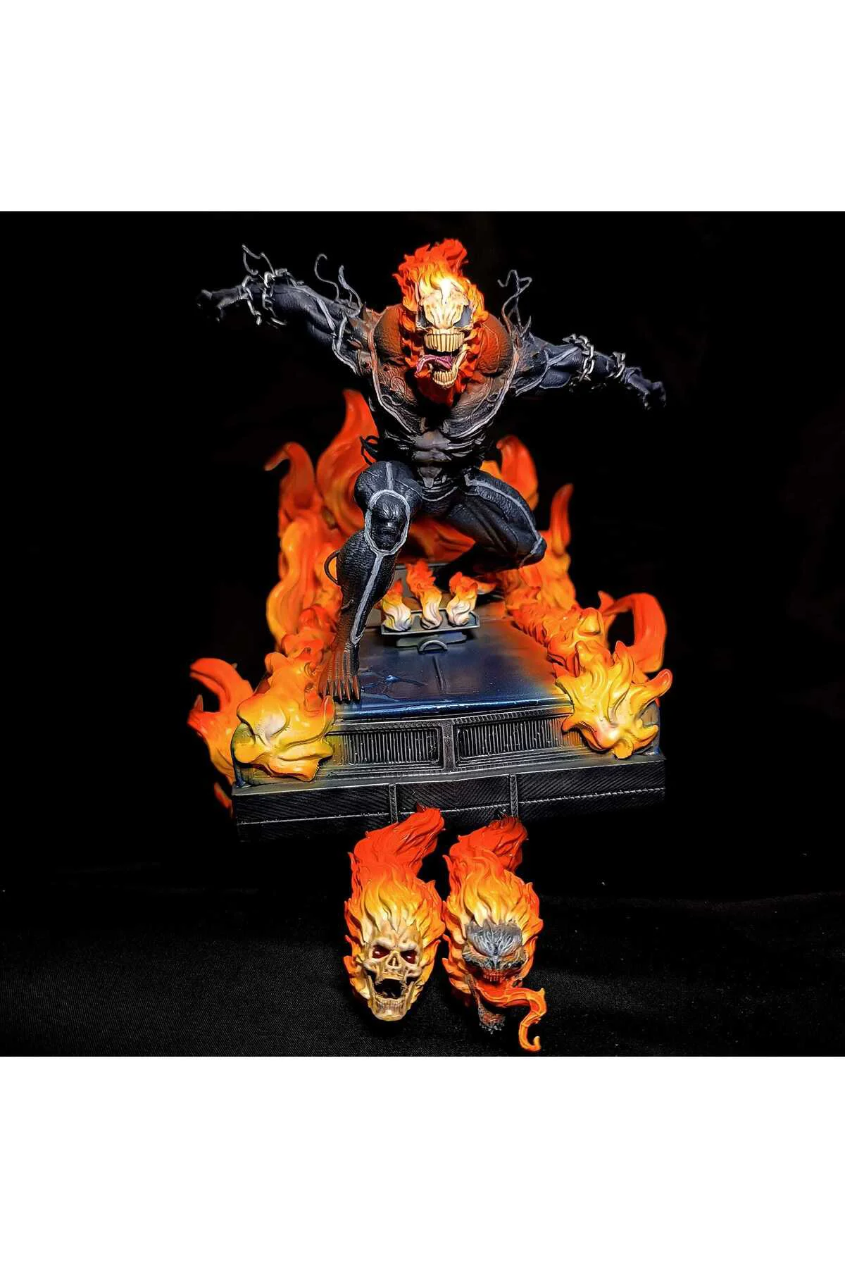 Venom Ghost Rider Figür Hayalet Sürücü Figür 25CM Büyük Boy