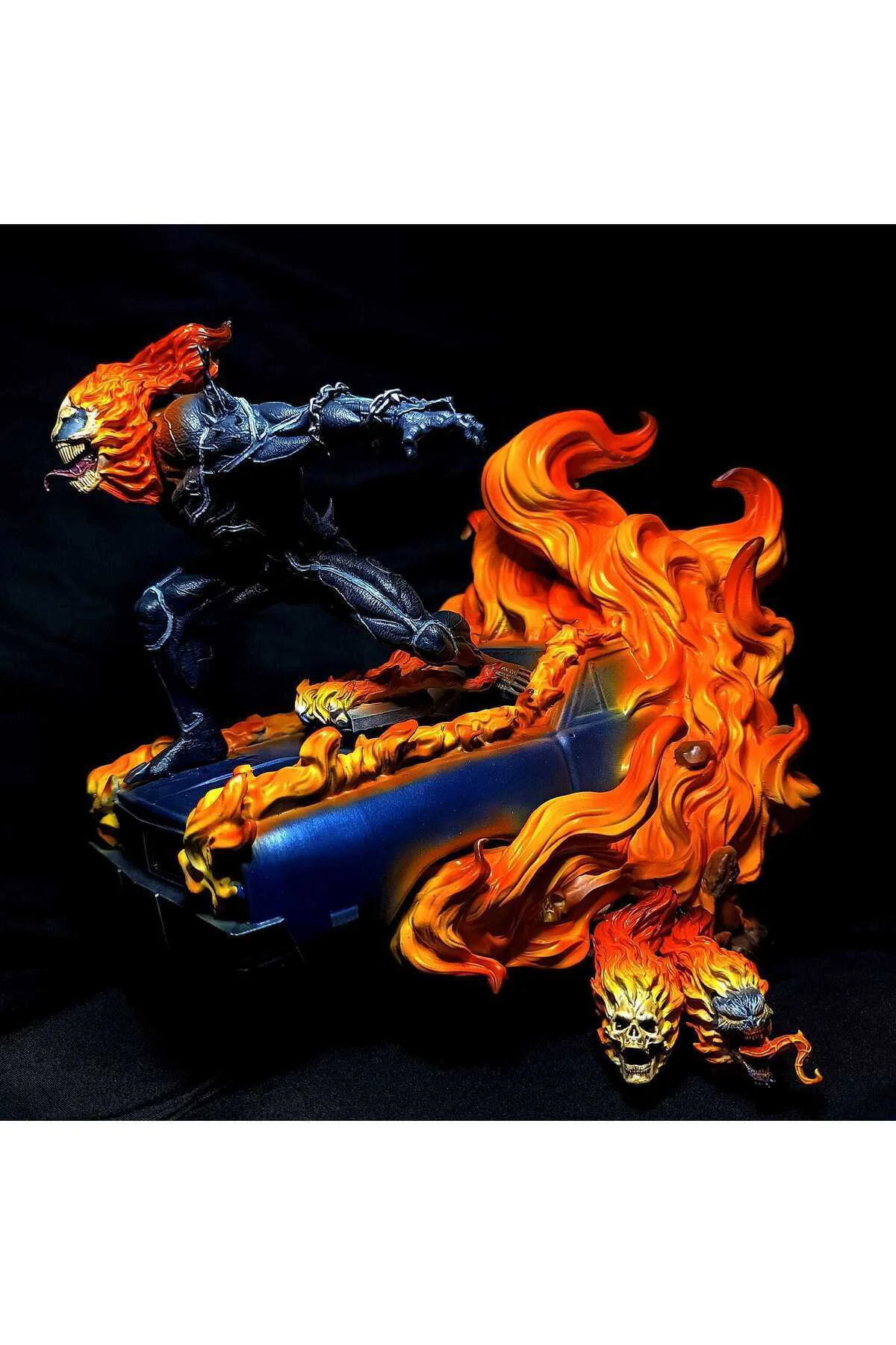 Venom Ghost Rider Figür Hayalet Sürücü Figür 25CM Büyük Boy