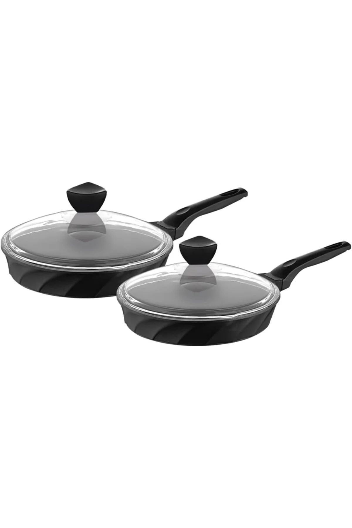 Vento 4 Parça Döküm Cam Kapaklı Tava 22-26 cm