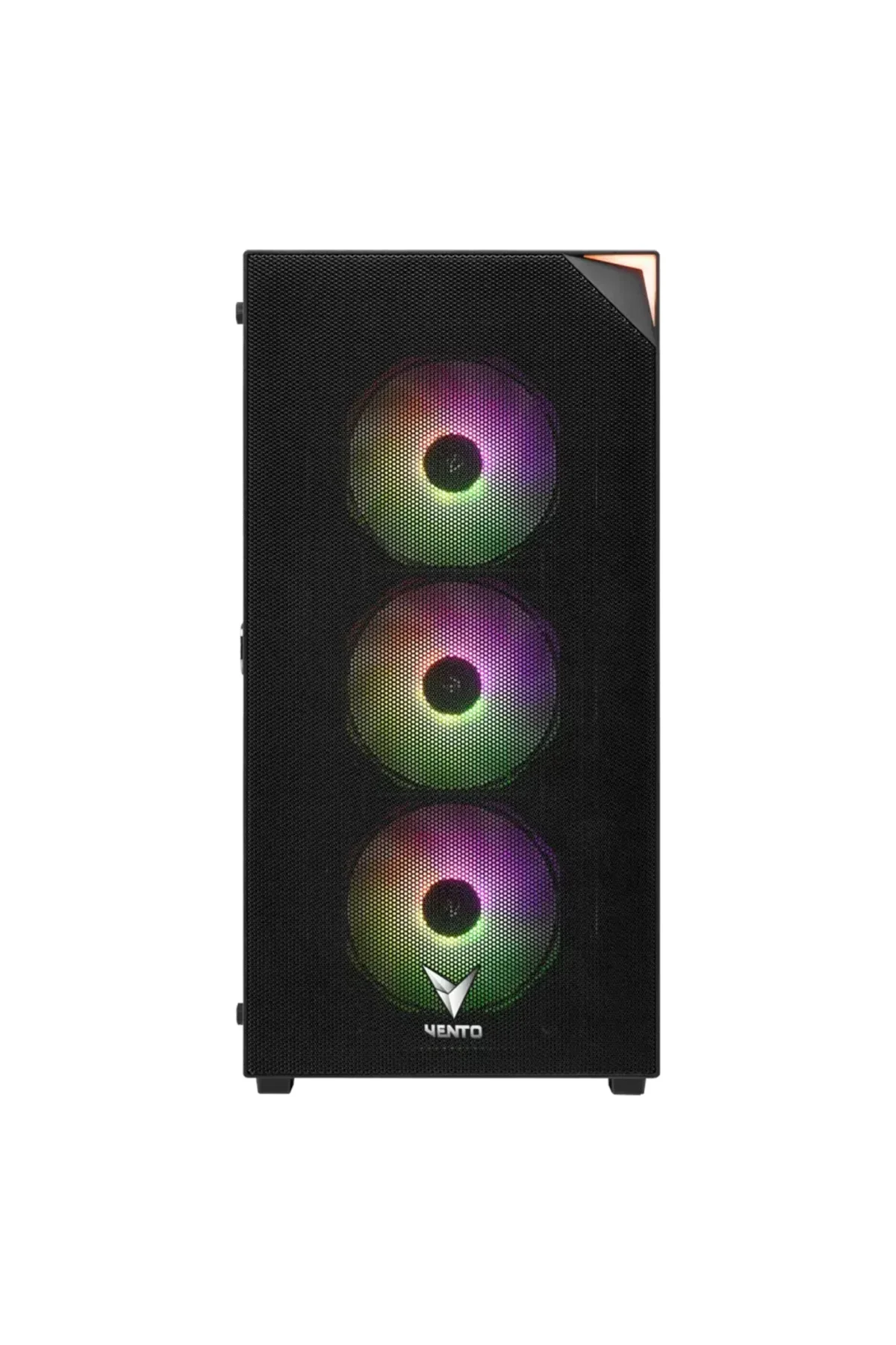 VENTO VG4200S Mid Tower, 850W 80+ Siyah, Temperli Cam, RGB, ATX GAMING KASA