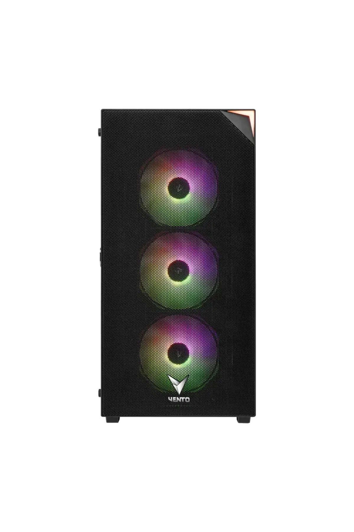 VENTO VG4200S Mid Tower, 750W 80+ Siyah, Temperli Cam, RGB, ATX GAMING KASA