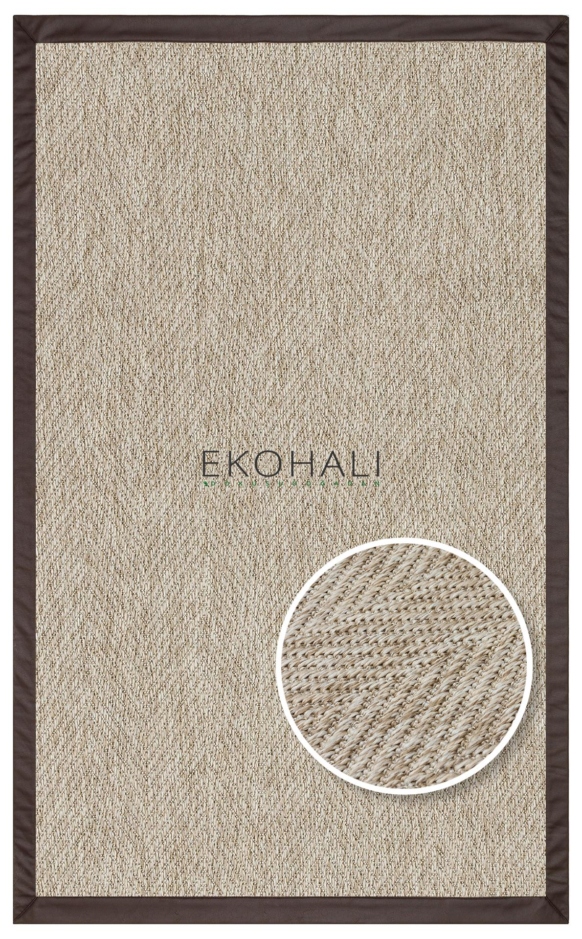 Ventura Koleksiyonu Örgülü Naturel Dekoratif Halı VNT 2704 Beige