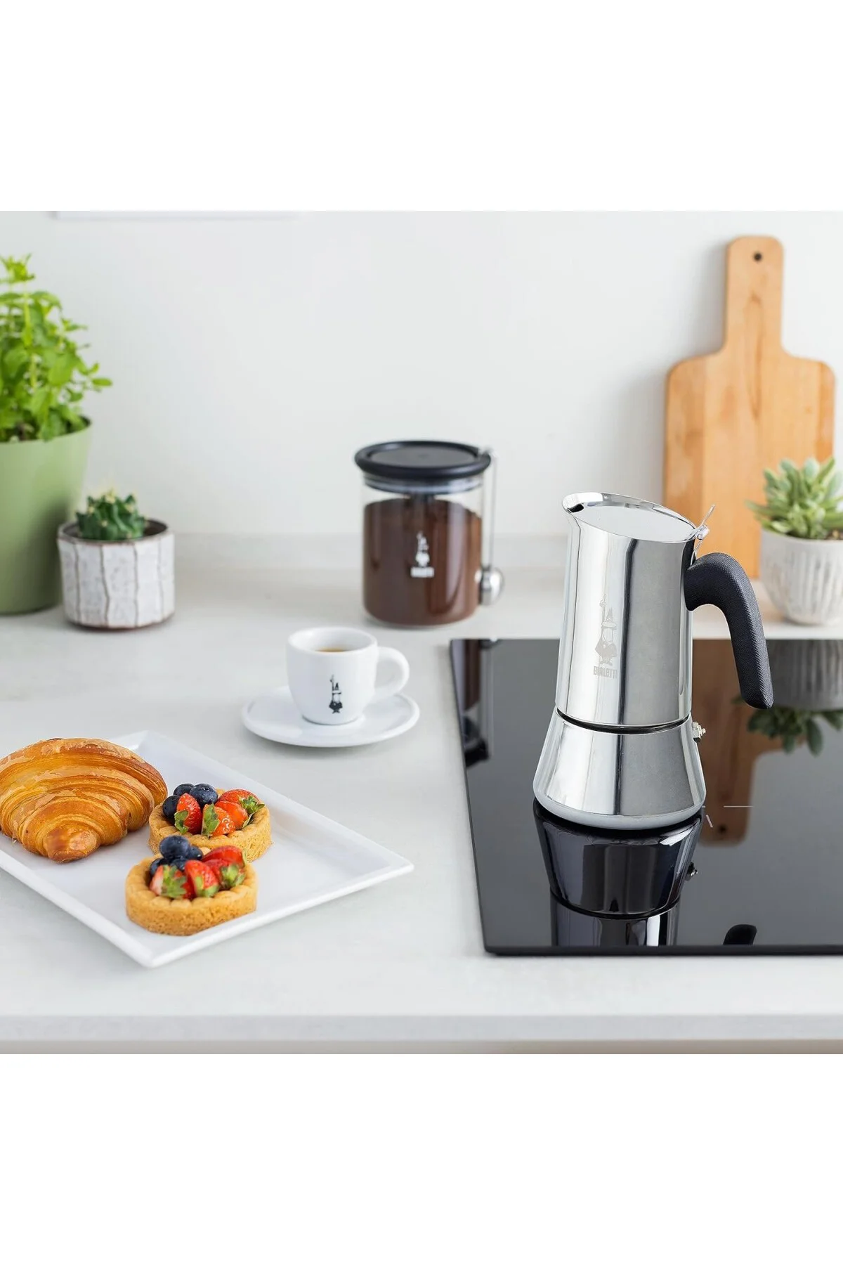 - Venus: 6 Cups Ocak Üstü Espresso Pişirici - 235ml - Gümüş Renk 