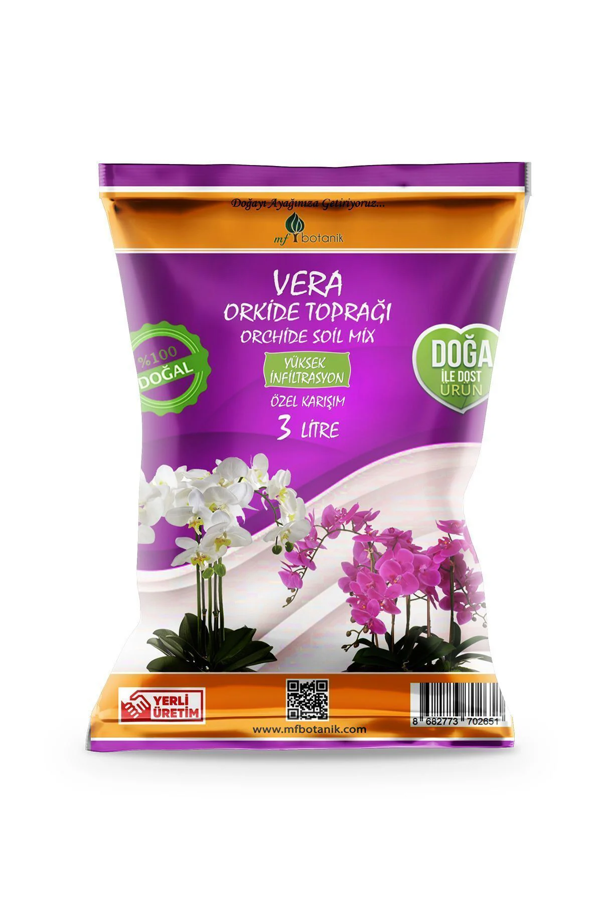 Vera Orkide Toprağı 3 Litre Orkide Çiçeklendirme Toprağı